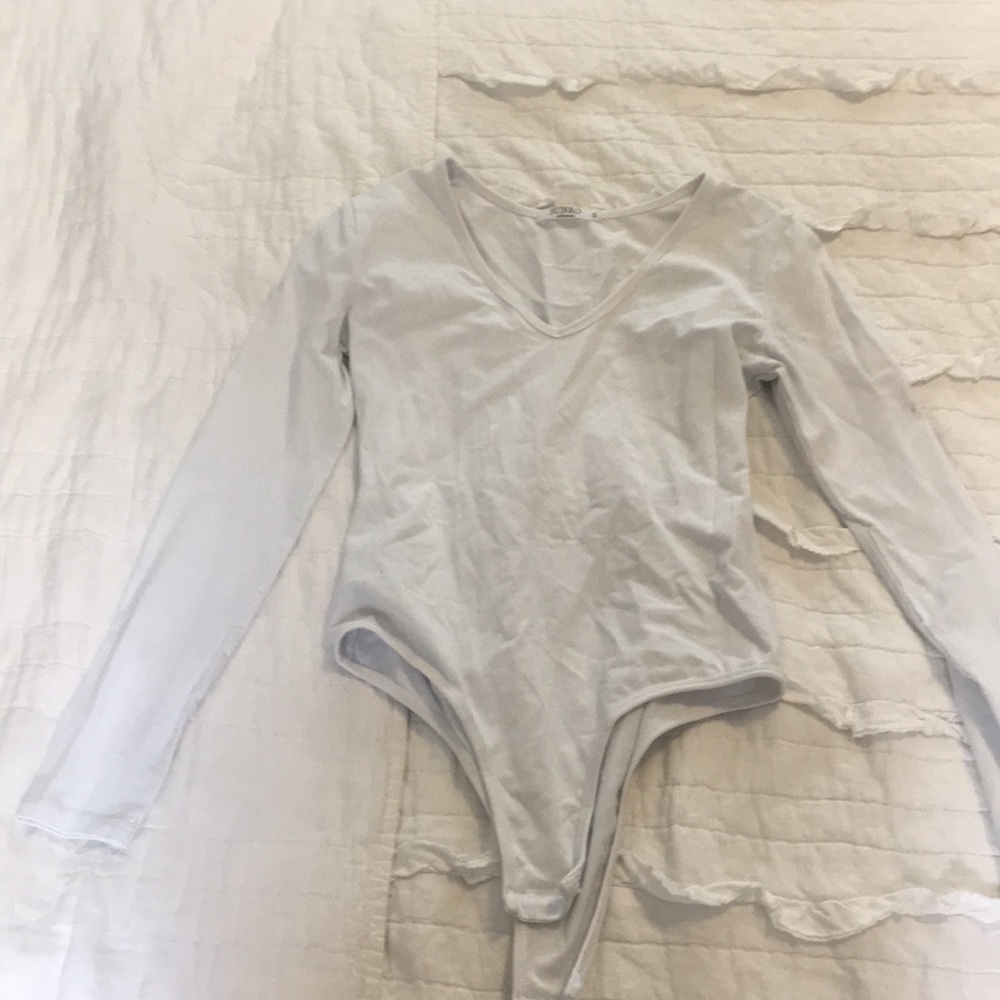 White long sleeve body suit